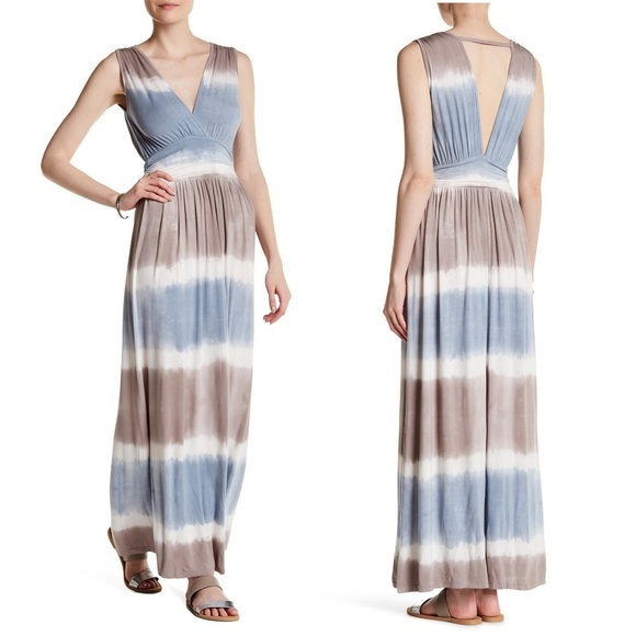 Fraiche by J Dresses & Skirts - FRAICHE by J tie dye ombre sleeveless maxi dress